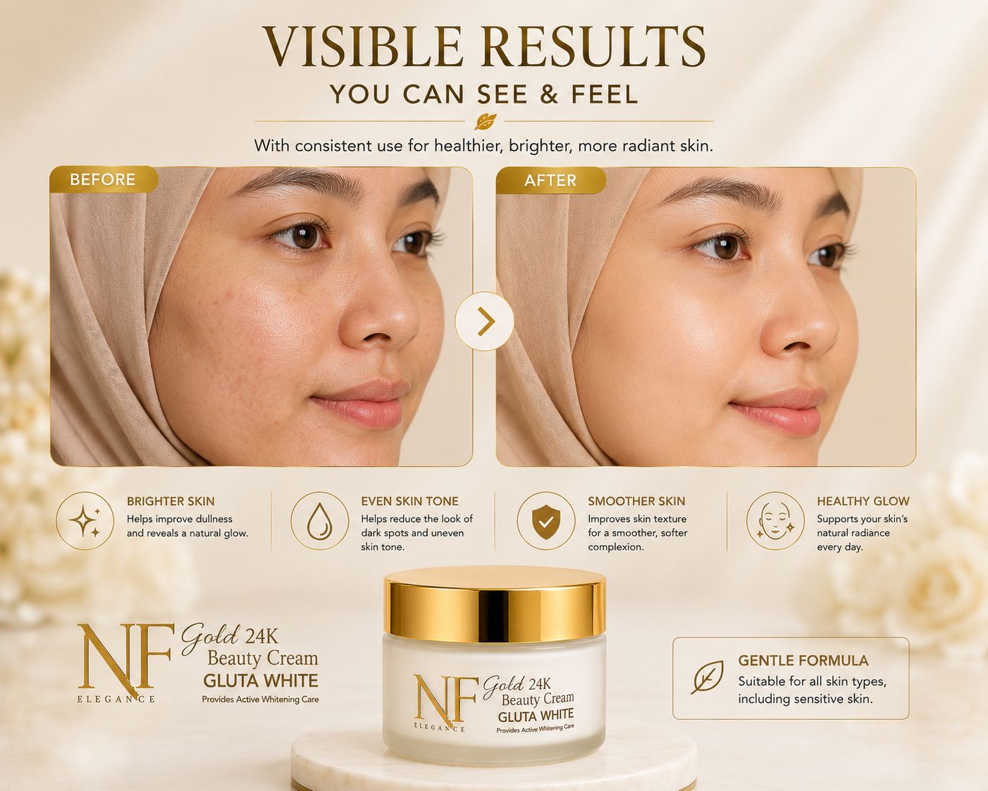 NF Elegance 24k Gold Beauty Cream