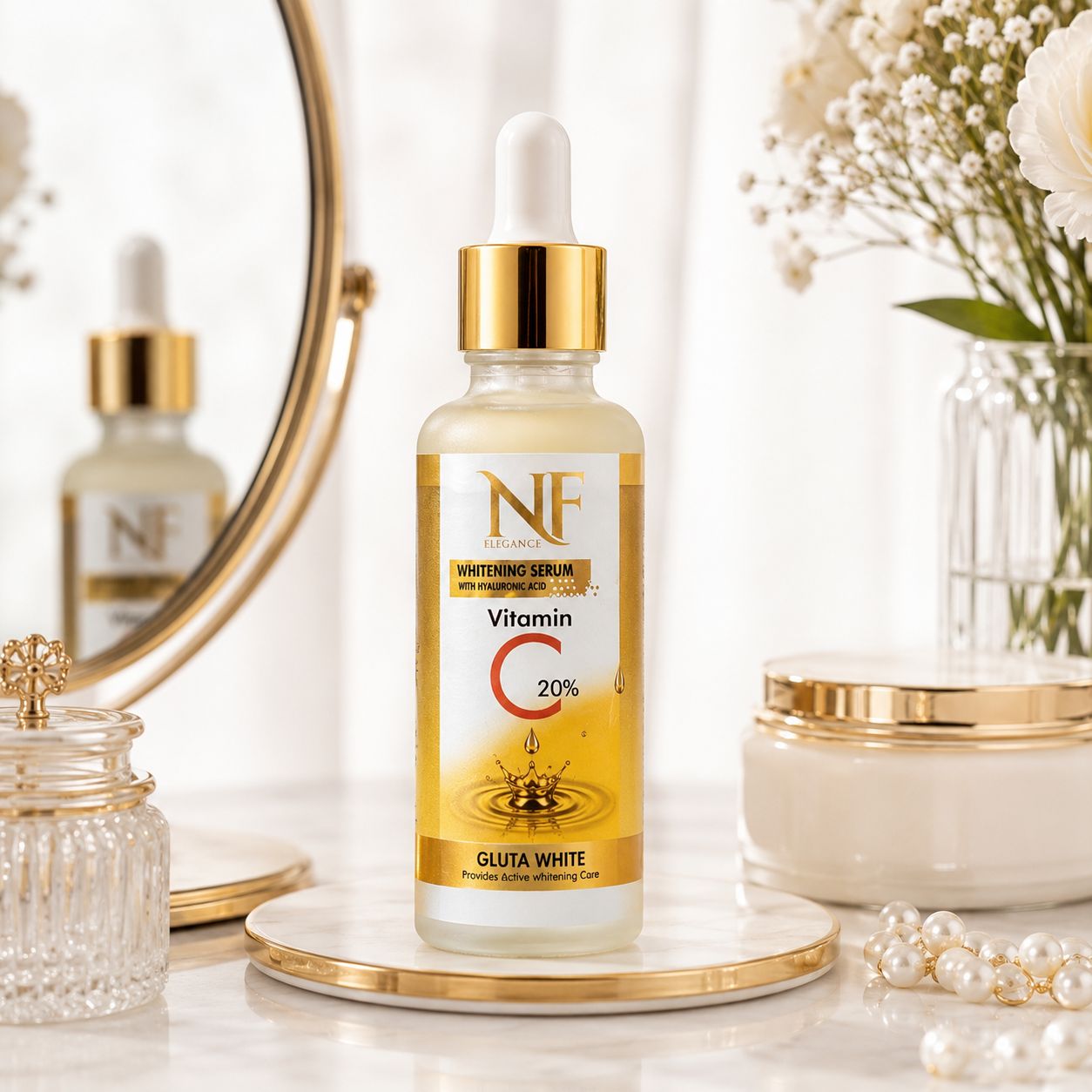 NF Elegance Skin Glow Boost Serum - Vitamin C + Hyaluronic Acid