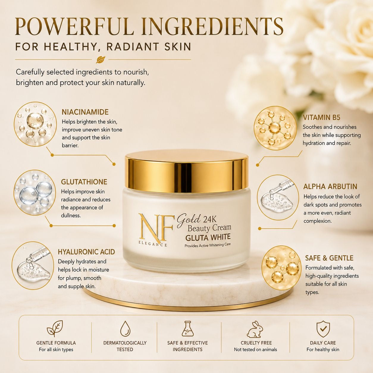 NF Elegance 24k Gold Beauty Cream